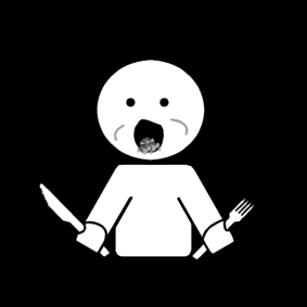 eat with your mouth open
